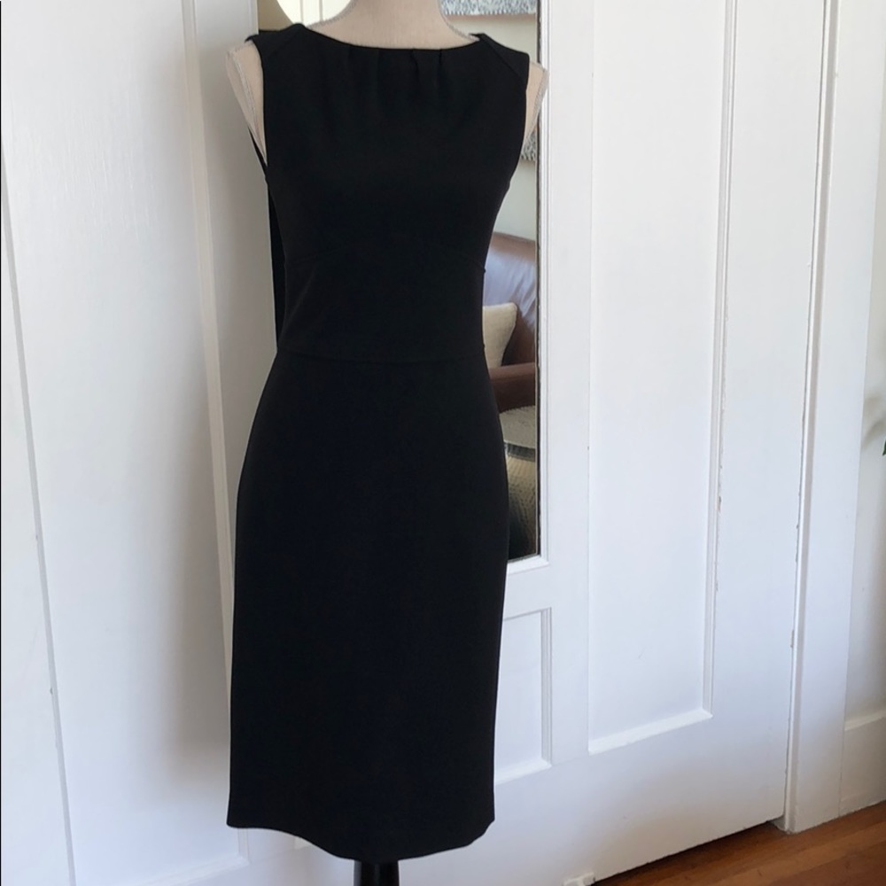 Zara Basic Black Sheath Dress- Sz S (2)